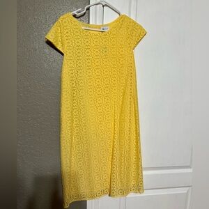 Yellow lace dress